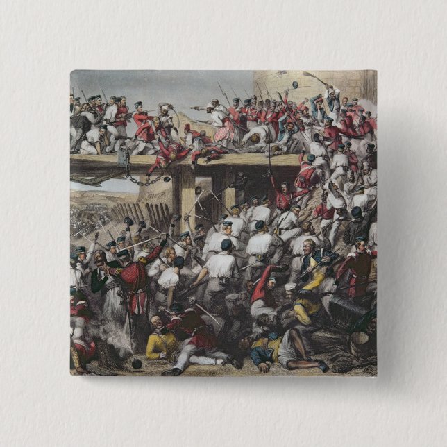 Stürmen von Delhi Button (Vorderseite)