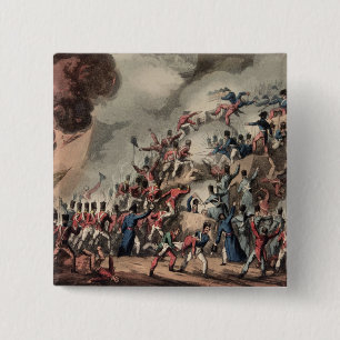 Stürmen von St. Sebastian, graviert von Thomas Button