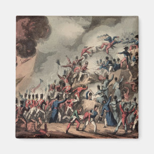 Stürmen von St. Sebastian, graviert von Thomas Magnet