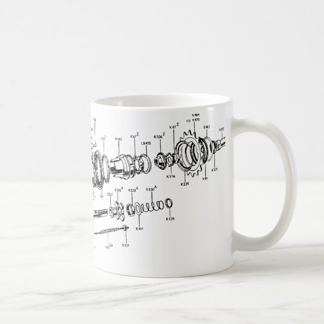 Sturmey-Bogenschütze Drei-Geschwindigkeit Tasse (Rechts)