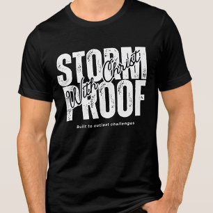 Sturmfest mit Christus - Schrift Glaube Schwarz Tri-Blend Shirt