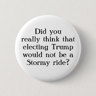 Stürmische Fahrsarkastischer Spaß-Knopf Donald Button