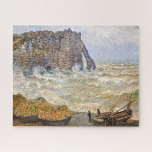Stürmische See in Étretat Monet