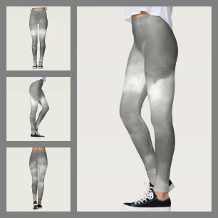 Stürmische Wolken Grau Chic Leggings