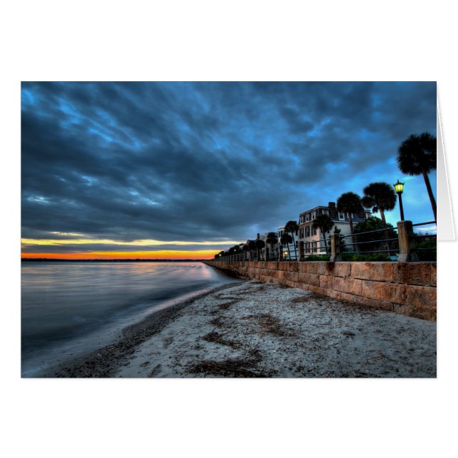 Stürmischer Batterie-Sonnenaufgang (Vorderseite (Horizontal))