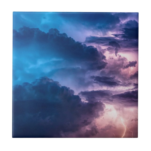 Stürmischer Himmel Fliese (Vorderseite)