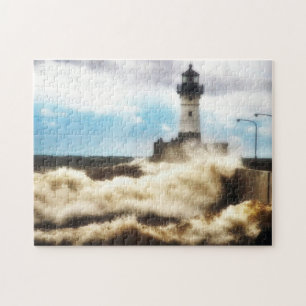 Stürmischer Tag, Leuchtturm Duluth Minnesota