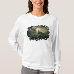 Stürmisches Meer mit Leuchtturm T-Shirt