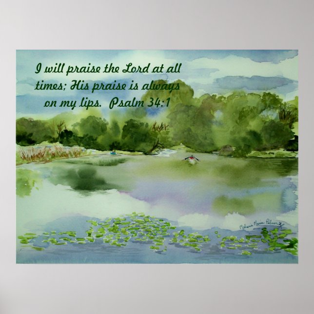 Sturm's Comin's Sommer Wasserfarbe, werde ich lobe Poster (Vorne)