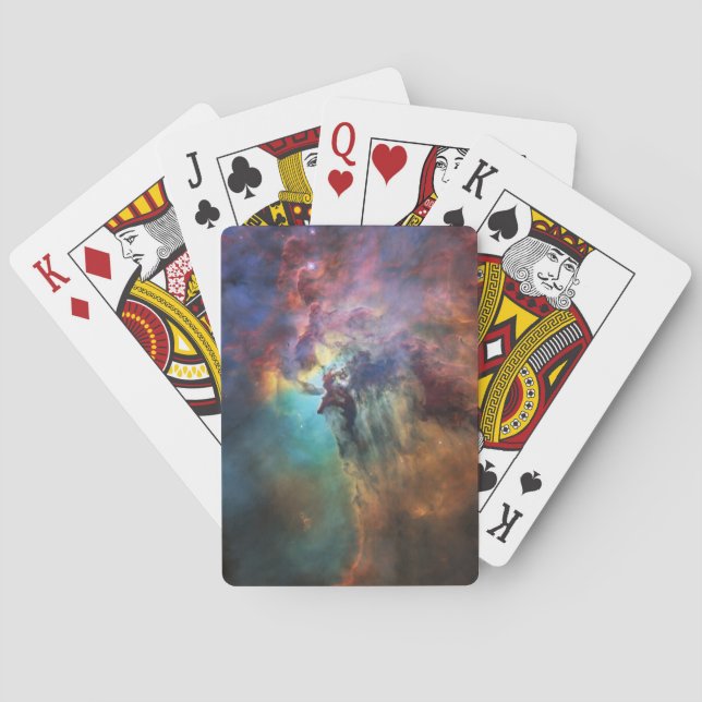 Sturmsee im Lagunennebel in Sagittarius Spielkarten (Rückseite)