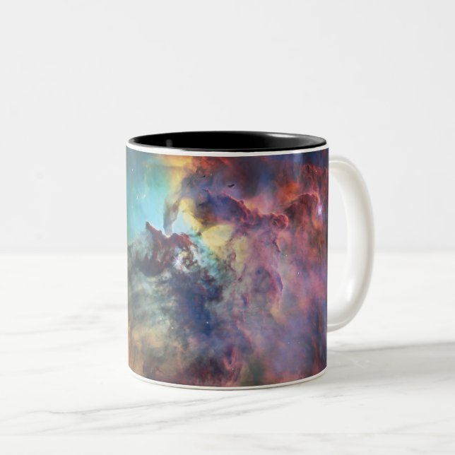 Sturmsee im Lagunennebel in Sagittarius Zweifarbige Tasse (VorderseiteRechts)