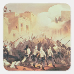 Stürmung von Delhi im Jahr 1857 Quadratischer Aufkleber