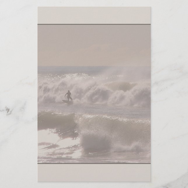 Sturmwellen Surfer Stationierung Briefpapier (Vorderseite)
