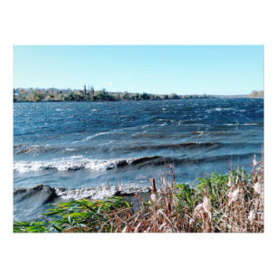 Sturmwetter im Oktober auf dem Dnieper Fotodruck