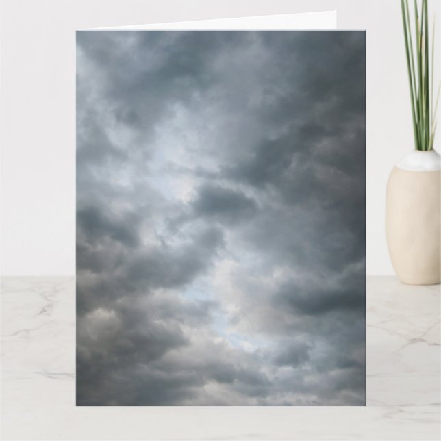 Sturmwolken brechen große Grußkarte Karte (Vorderseite)