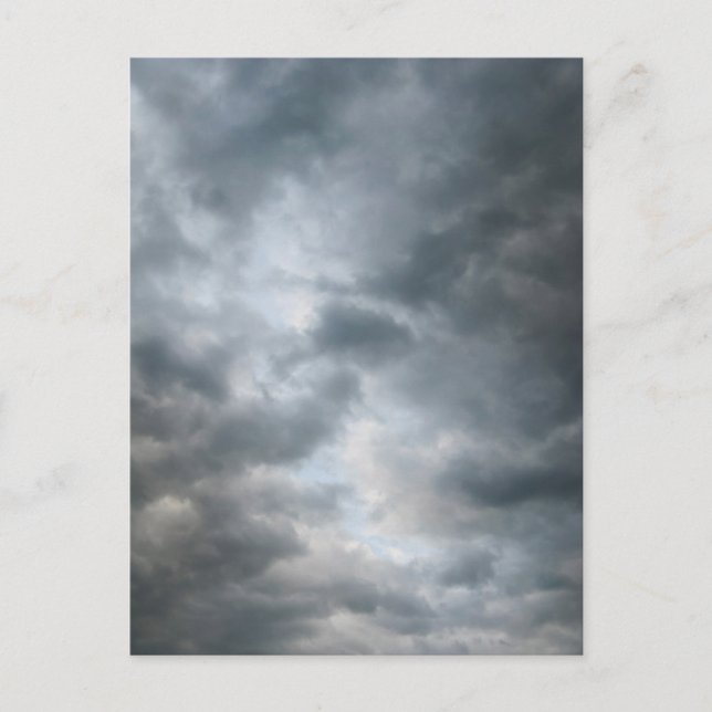 Sturmwolken brechen postkarte (Vorderseite)