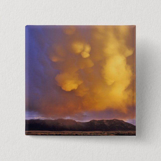Sturmwolken in Montana Button (Vorderseite)