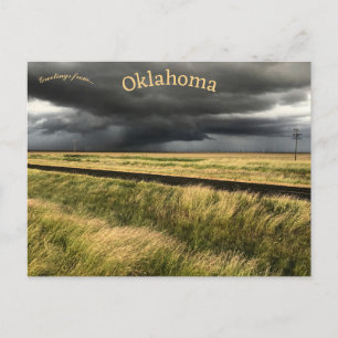 Sturmwolken in Oklahoma Postkarte