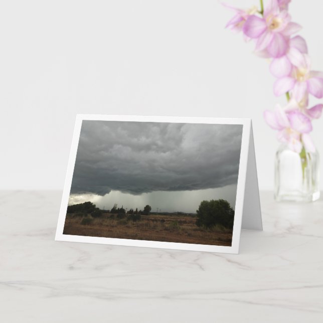 Sturmwolken über Valencia Card Karte (Orchidee)