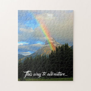 Sturmy Skies & Rainbow Over Snowy Mountain Kanada