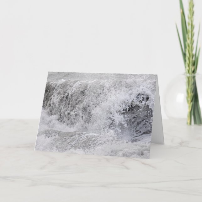 Sturmy Wave Crashing Karte (Vorderseite)
