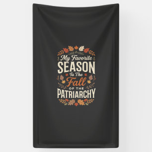 Sturz der Patriarchat-Feministischen Herbst-Quote- Banner