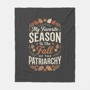 Sturz der Patriarchat-Feministischen Herbst-Quote- Fleecedecke