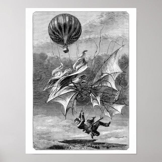 Sturz des fliegenden Mannes Poster (Vorne)