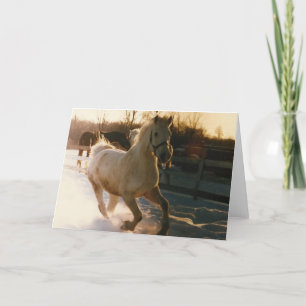 Stürzen durch den Schnee… Feiertagskarte