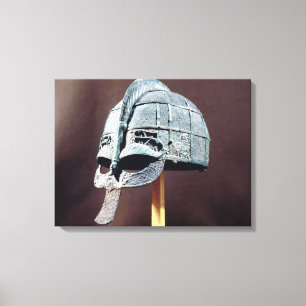 Sturzhelm, vom Vendel Schatz Leinwanddruck