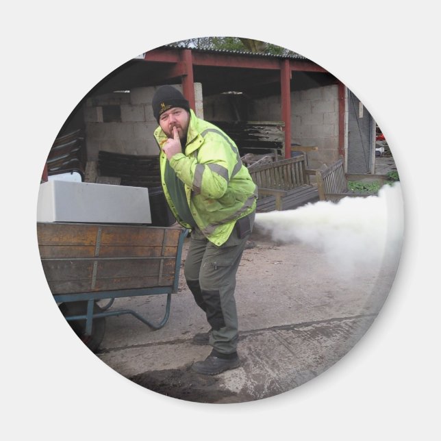 Stu's Uhr FURZ lol Magnet (Vorne)