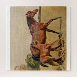 Stute und Fohlen durch Munnings