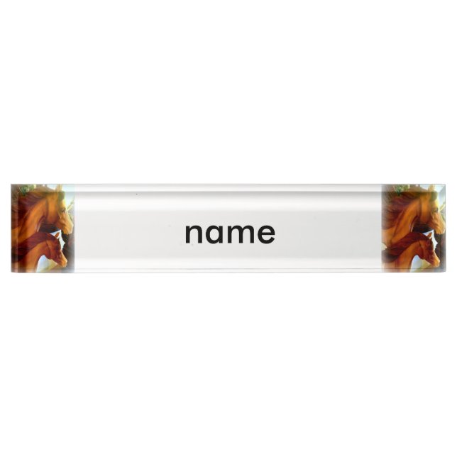 Stuten- und Ponynummernschild Namensplakette (Vorderseite)
