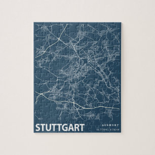 Stuttgart Deutschland Minimalistische Stadtbahnlin