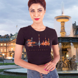 Stuttgart farbenfrohe Silhouette T-Shirt