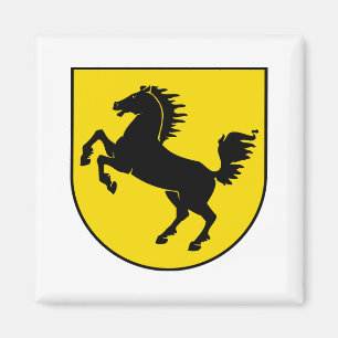 Stuttgart Flagge Stadt Deutschland Symbol Emblem P Magnet