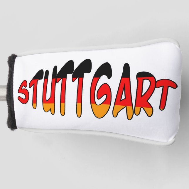 Stuttgart - Golf Head Cover in Graffiti Golf Headcover (Vorderseite)