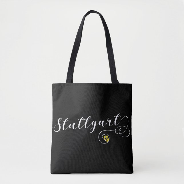 Stuttgart Heart Grocertasche, Deutschland Tasche (Vorderseite)