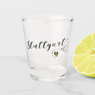 Stuttgart Herz, Baden-Württemberg, Deutschland Schnapsglas
