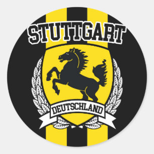Stuttgart Runder Aufkleber