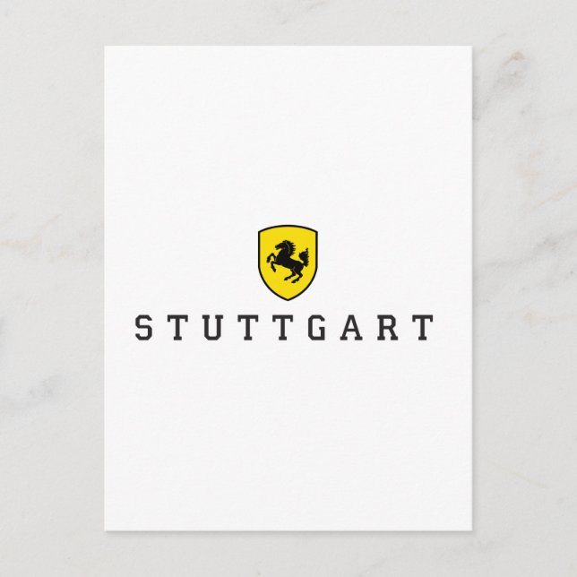 Stuttgart Wappen Postkarte (Vorderseite)