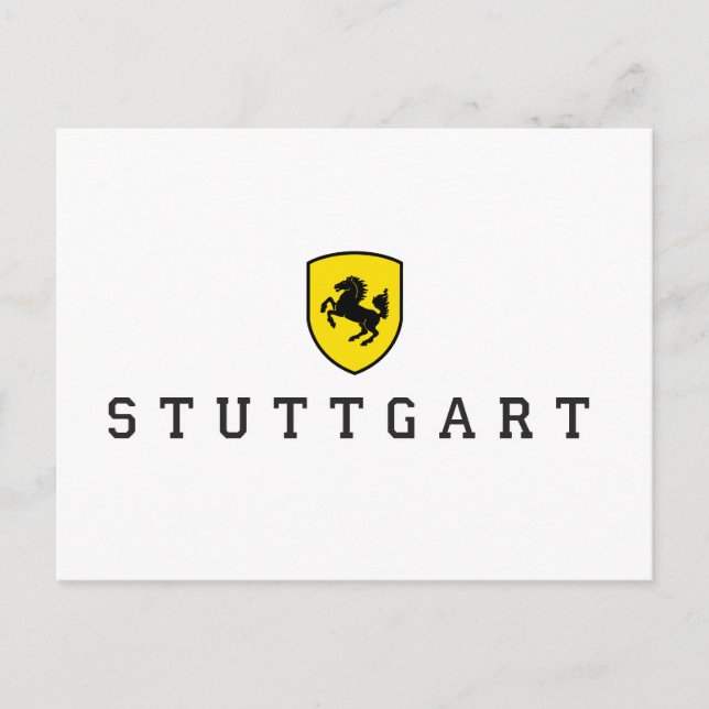 Stuttgart Wappen Postkarte (Vorderseite)