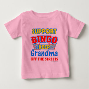 Stützbingo-Großmutter Baby T-shirt