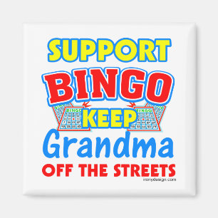 Stützbingo-Großmutter Magnet