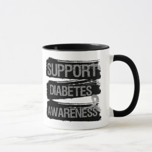 Stützdiabetes-Bewusstseins-Schmutz Tasse