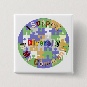 StützDiversity in meinem Gemeinschaftsknopf Button