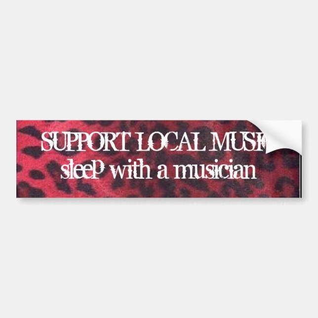 STÜTZeinheimisch-MUSIK Autoaufkleber (Vorne)