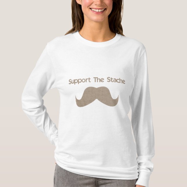 Stützen Sie das Stache T-Shirt (Vorderseite)