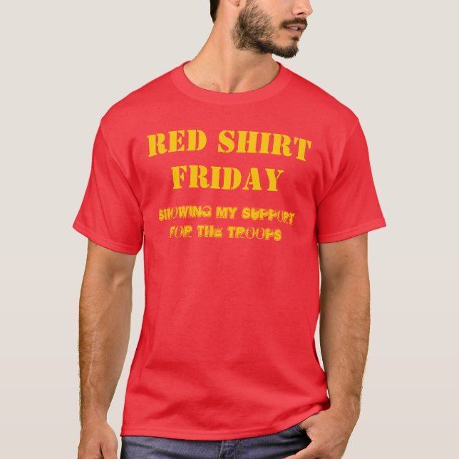 Stützen Sie die Truppen T-Shirt (Vorderseite)