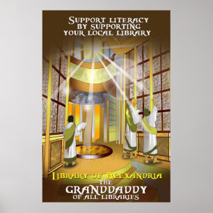 Stützen Sie Ihr lokales Bibliotheks-Plakat Poster